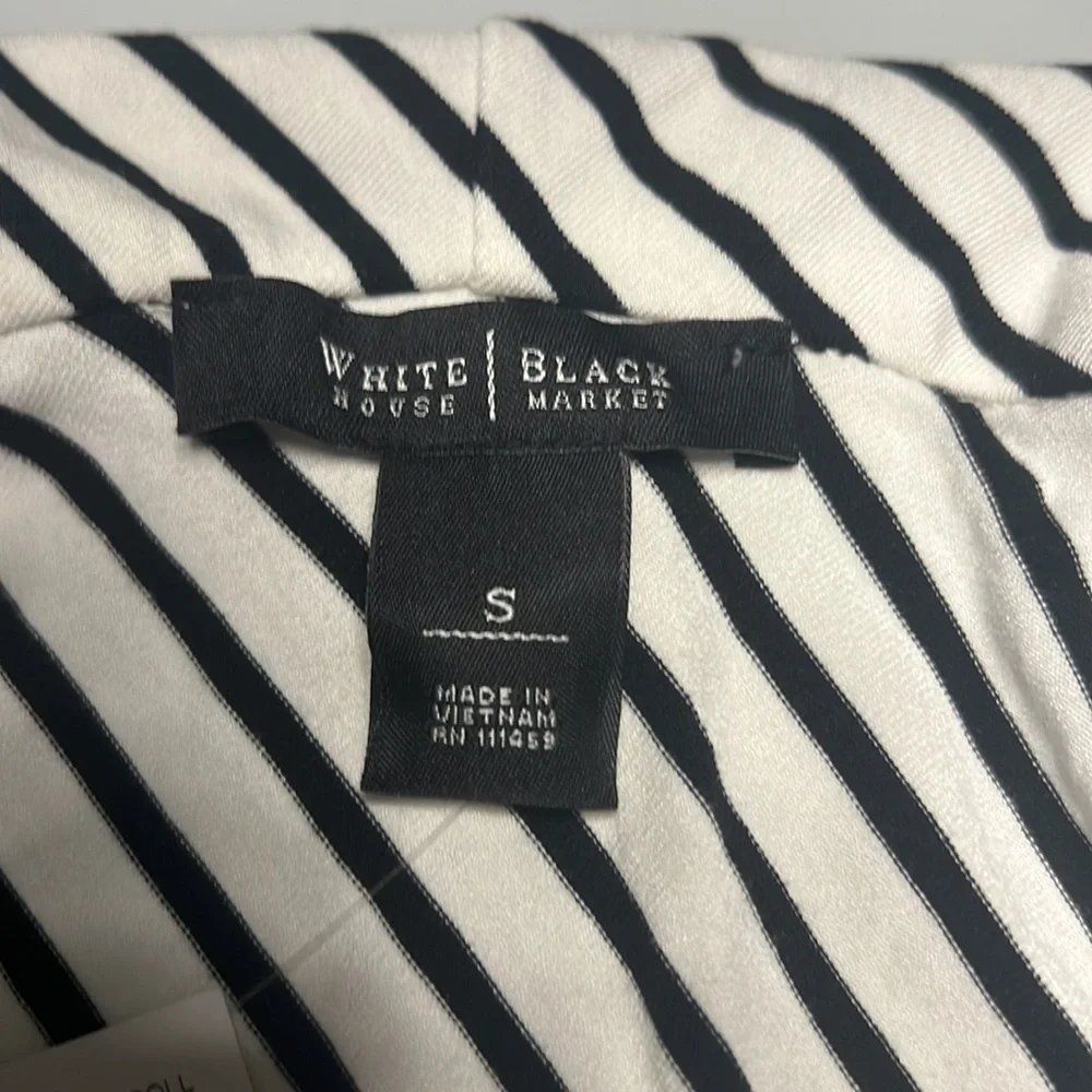 WHBM Sleeveless Casual Collared Dress in a Striped Pattern Size Small NWT - Picture 5 of 6